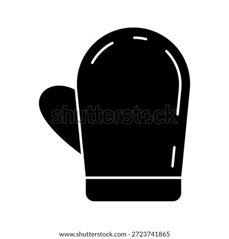 Baking Gloves Icon Isolated on White Background. Kitchen Oven Mitt Symbol. Vector Illustration