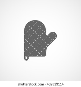 Baking Gloves Icon On White Background