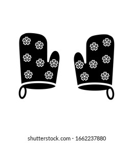 Baking gloves icon vector sign and symbols on trendy 