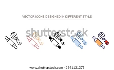 Baking icon design with white background stock illustration