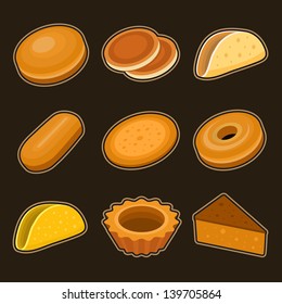 Baking icon set