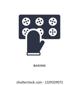 baking icon. Simple element illustration from hobbies concept. baking editable symbol design on white background. Can be use for web and mobile.