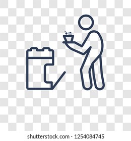 Baking icon. Trendy Baking logo concept on transparent background from Activity and Hobbies collection