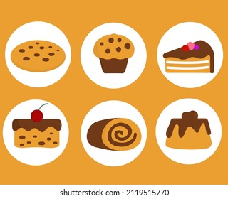 iconos de cocción hechos en vector