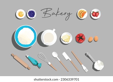 Backzutaten, Bäckerei, Kuchen, Kuchen, Kochen