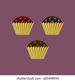 Baking logo. Cake logo template design vector