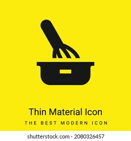 Baking minimal bright yellow material icon