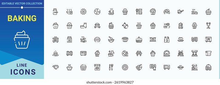 Baking modern icon set. Heat icon. Web icons pack. Included boil, kitchen, heat, cook, food, utensil and more. Editable vector art and illustration.