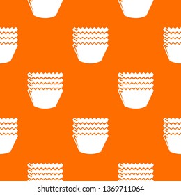 Baking molds pattern vector orange for any web design best