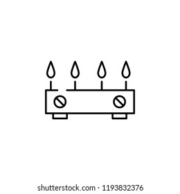 baking oven, cooking oven icon. Element of Pakistan culture for mobile concept and web apps illustration. Thin line icon for website design and development, app development