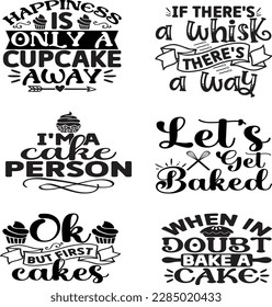 Baking Quotes svg Bundle. Quotes about baking, Kitchen Baking cut files Bundle of 15 svg eps Files for Cutting Machines Cameo Cricut, Kitchen Baking Quotes svg