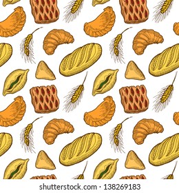 Baking seamless pattern