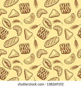 Baking seamless pattern