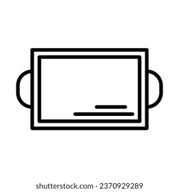 baking sheet icon in line style