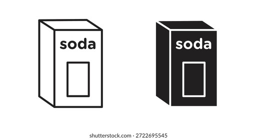 Backsoda-Symbol, einzelne Vektorgrafik. Vektorpiktogramm für Web und App
