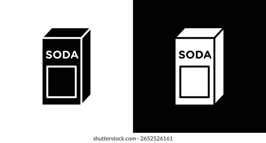 baking soda icon symbol collection. Flat vector stock illustration.