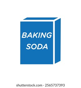 Baking soda icon Thin line illustration set