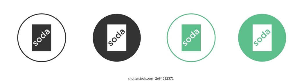 ícone de bicarbonato de sódio para seus designs de site, celular, apresentação e logotipo.