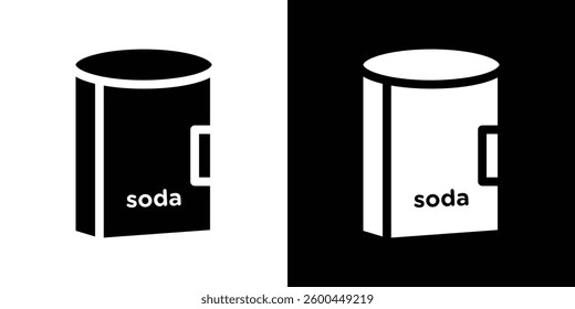 Baking soda icons vectors set in solid style.