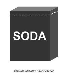 Baking soda ingredient icon, cook food design symbol, bakery product vector illustration .