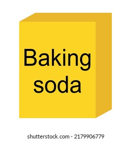 Baking soda ingredient icon, cook food design symbol, bakery product vector illustration .