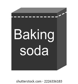Baking soda ingredient icon, cook food design symbol, bakery product vector illustration .