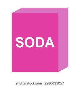 Baking soda ingredient icon, cook food design symbol, bakery product vector illustration .