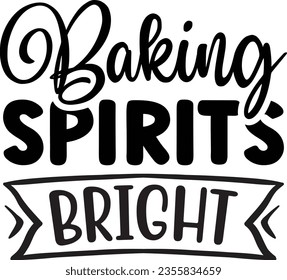 Baking spirits bright - Christmas design