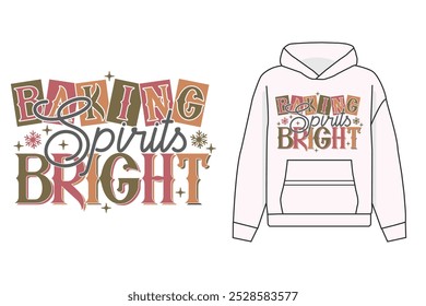 Baking Spirits Bright EPS T-shirt Design