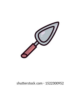 baking supplies spatula in white background vector illustration design