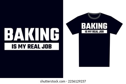 Baking T Shirt Design Template Vector