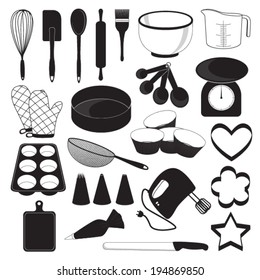 Baking Tool Icons Set