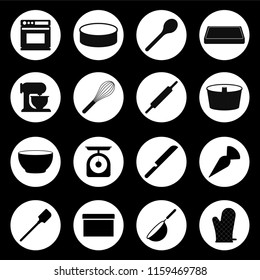 Baking Tools Icon Set ; Silhouette Tools, Equipments, Baking, Kitchen Black&White Tools