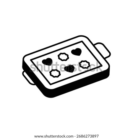 Baking Tray icon clean and modern vector illustration
