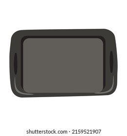Baking tray vector isolated illustration