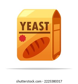 Baking yeast vector isolated illustration