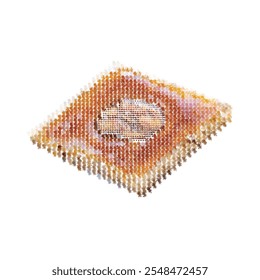 Baklava Dotted Art. Vector Illustration.