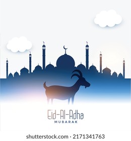 Bakrid Eid Adha Festival Greeting Design