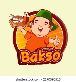 bakso indonesian food character mascot 