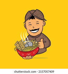 Bakso Vector Logo Illustration Meatball