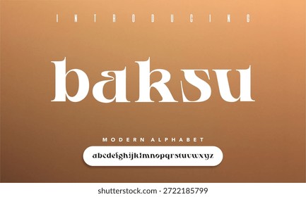 Redaktionelle Anzeigeschriftart Baksu Premium