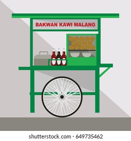 Bakwan Kawi vendor vector illustration