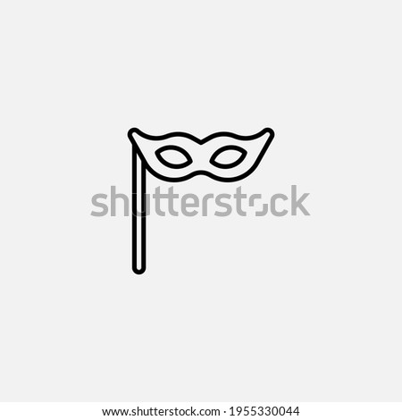 Bal masque icon sign vector,Symbol, logo illustration for web and mobile