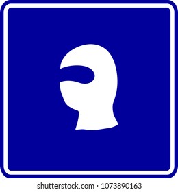 balaclava hat sign