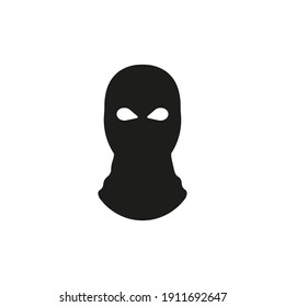 Balaclava icon. Bandit mask. Vector. Flat design.