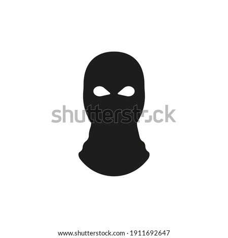 Balaclava icon. Bandit mask. Vector. Flat design.