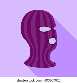 Balaclava icon. Flat illustration of balaclava vector icon for web