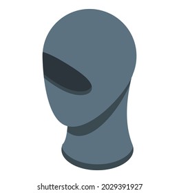 Balaclava icon isometric vector. Ski mask. Thief robber