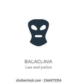 Balaclava icon vector. Trendy flat balaclava icon from law and justice collection isolated on white background. Vector illustration can be used for web and mobile graphic design, logo, eps10