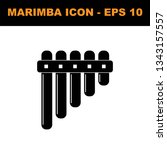 Balafon icon with EPS 10 – jpeg format, simple and trendy flat style isolated on white background. Marimba illustration. - vector
